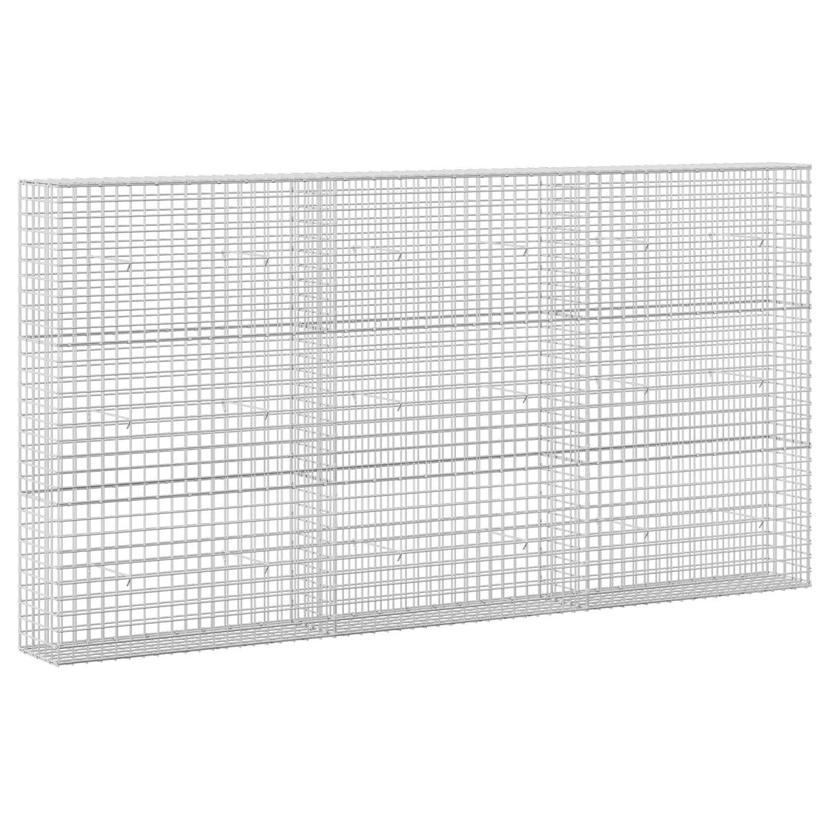 vidaXL Gabion z drutu 5 mm i siatką 5x5 cm 300x30x150 cm