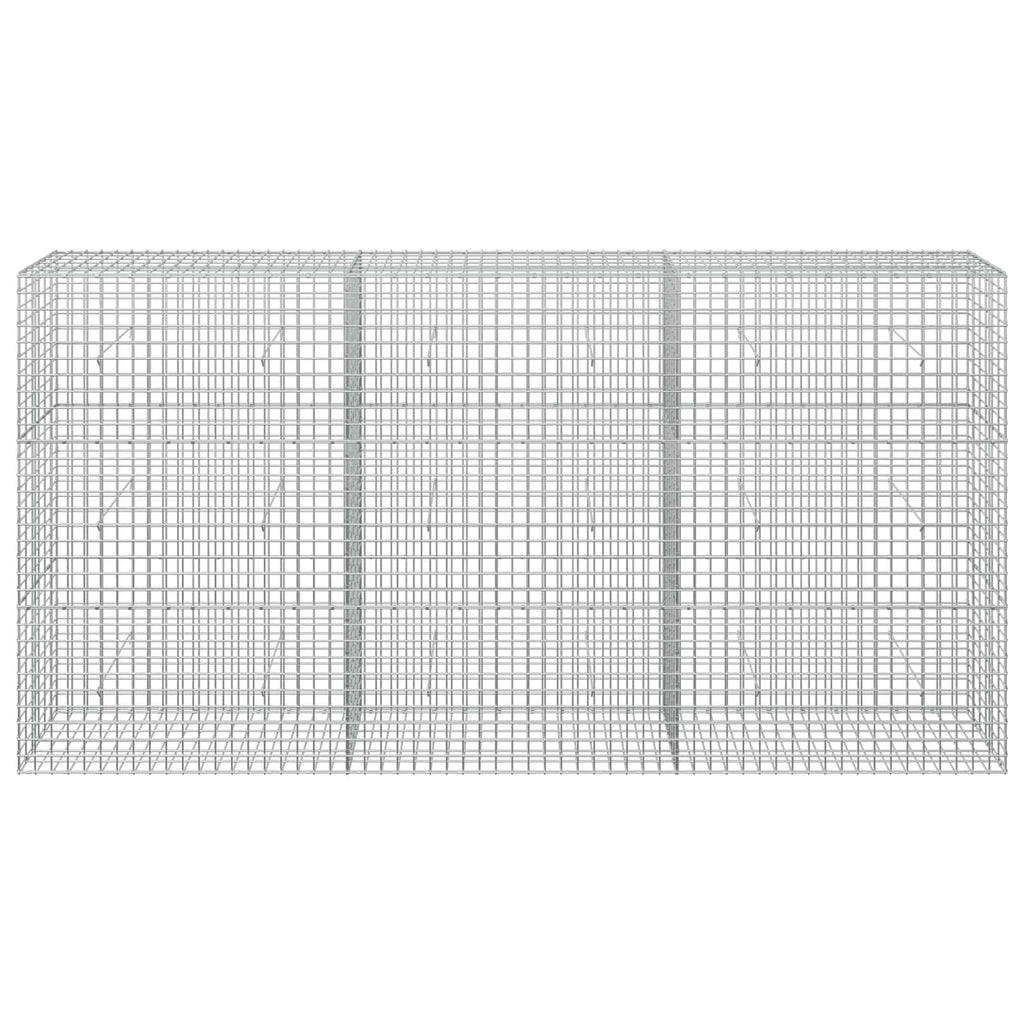 vidaXL Gabion z drutu 5 mm i siatką 5x5 cm 300x30x150 cm