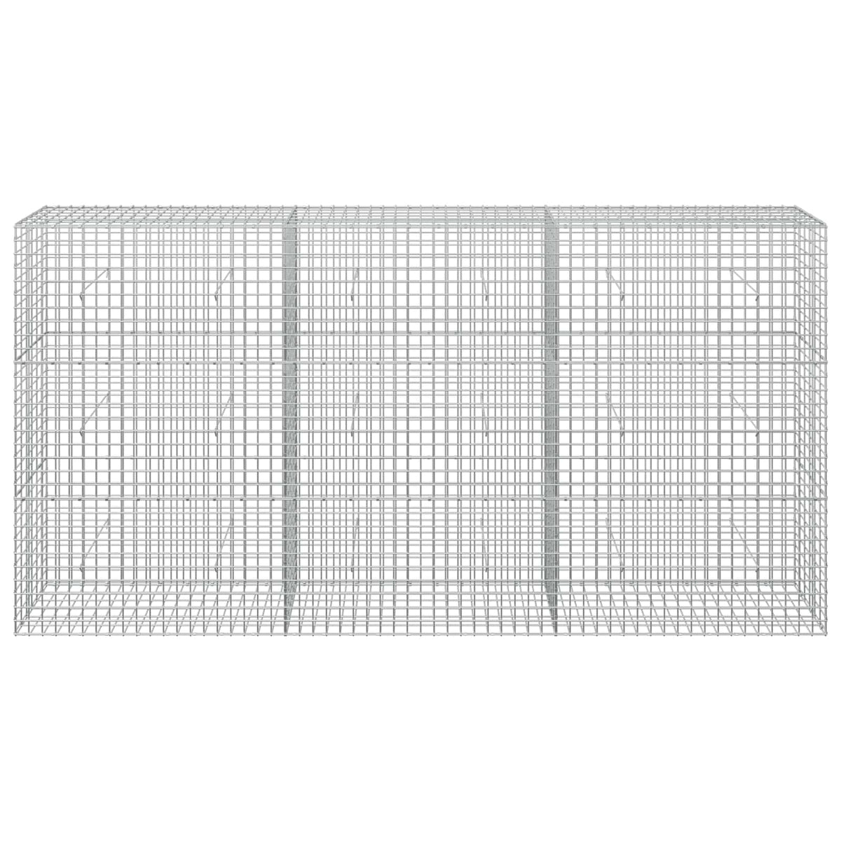 vidaXL Gabion z drutu 5 mm i siatką 5x5 cm 300x30x150 cm