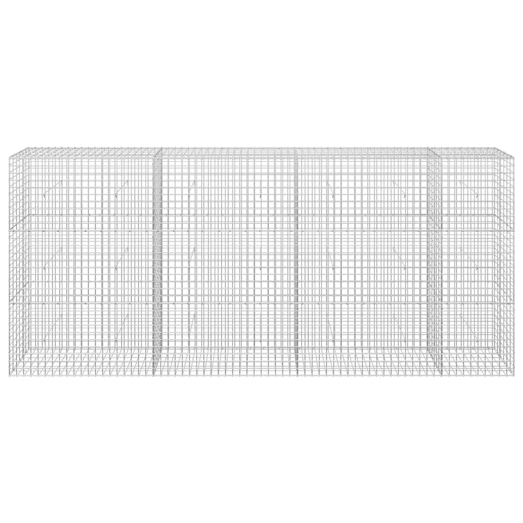 vidaXL Gabion z drutu 5 mm i siatką 5x5 cm 350x30x150 cm