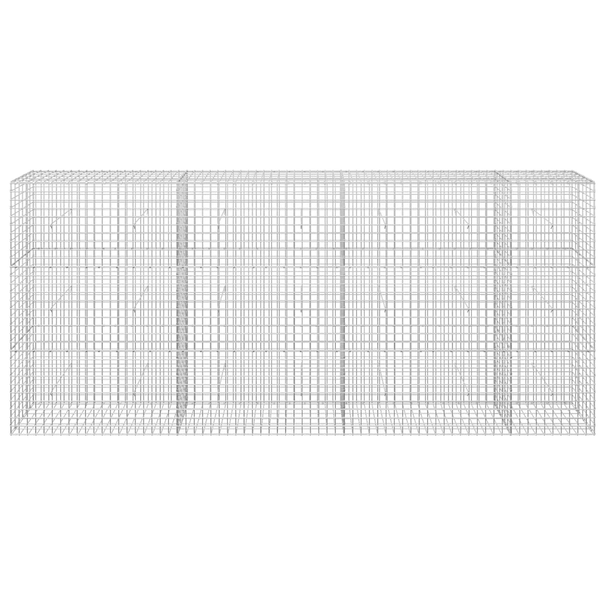 vidaXL Gabion z drutu 5 mm i siatką 5x5 cm 350x30x150 cm