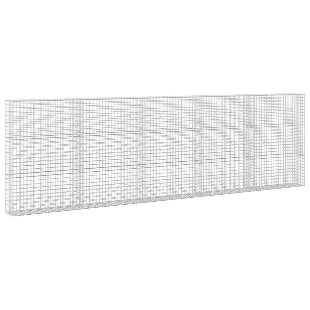 vidaXL Gabion z drutu 5 mm i siatką 5x5 cm 500x30x150 cm
