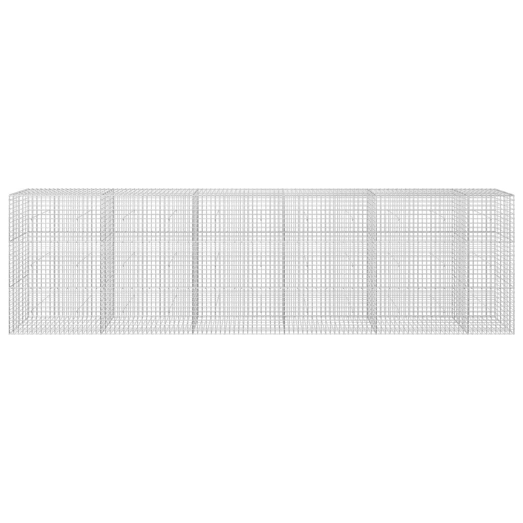 vidaXL Gabion z drutu 5 mm i siatką 5x5 cm 550x30x150 cm