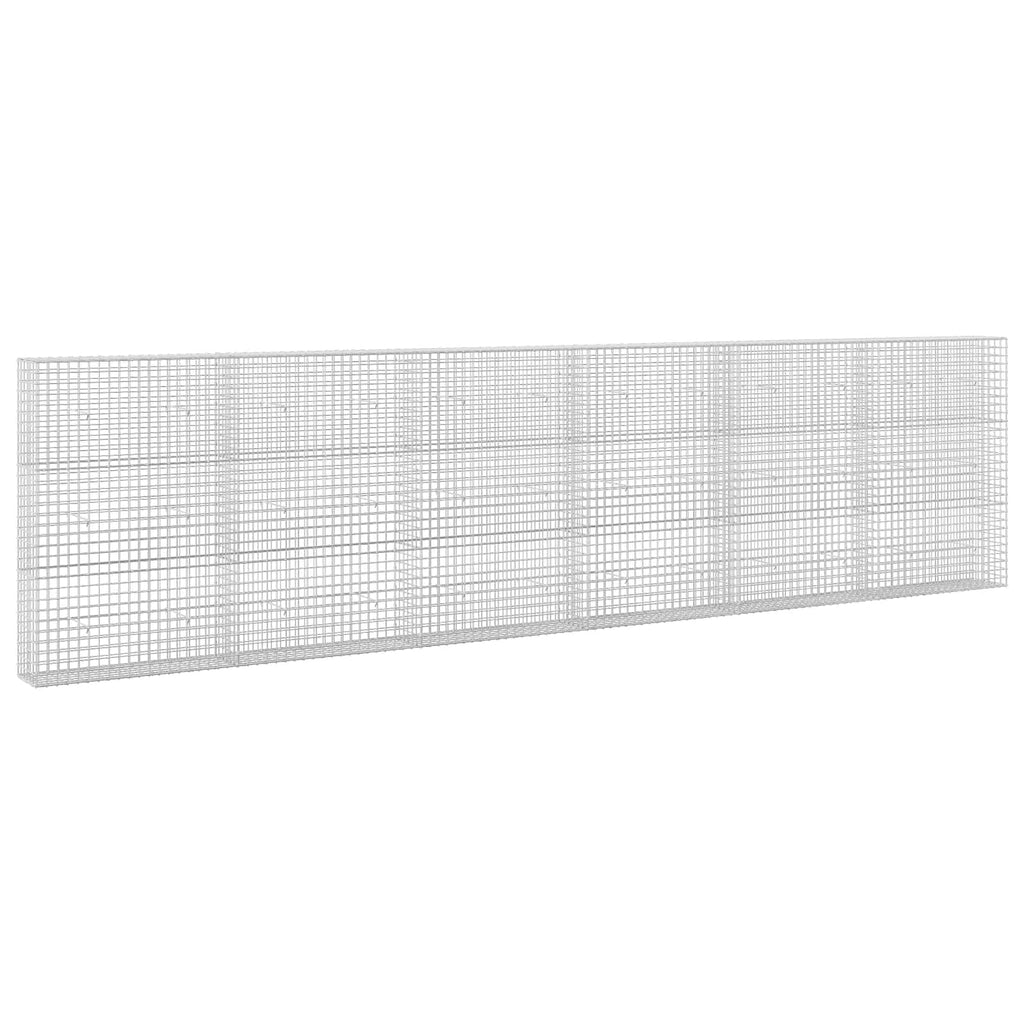 vidaXL Gabion z drutu 5 mm i siatką 5x5 cm 600x30x150 cm