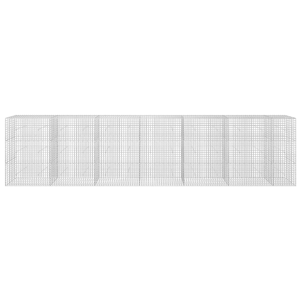 vidaXL Gabion z drutu 5 mm i siatką 5x5 cm 650x30x150 cm