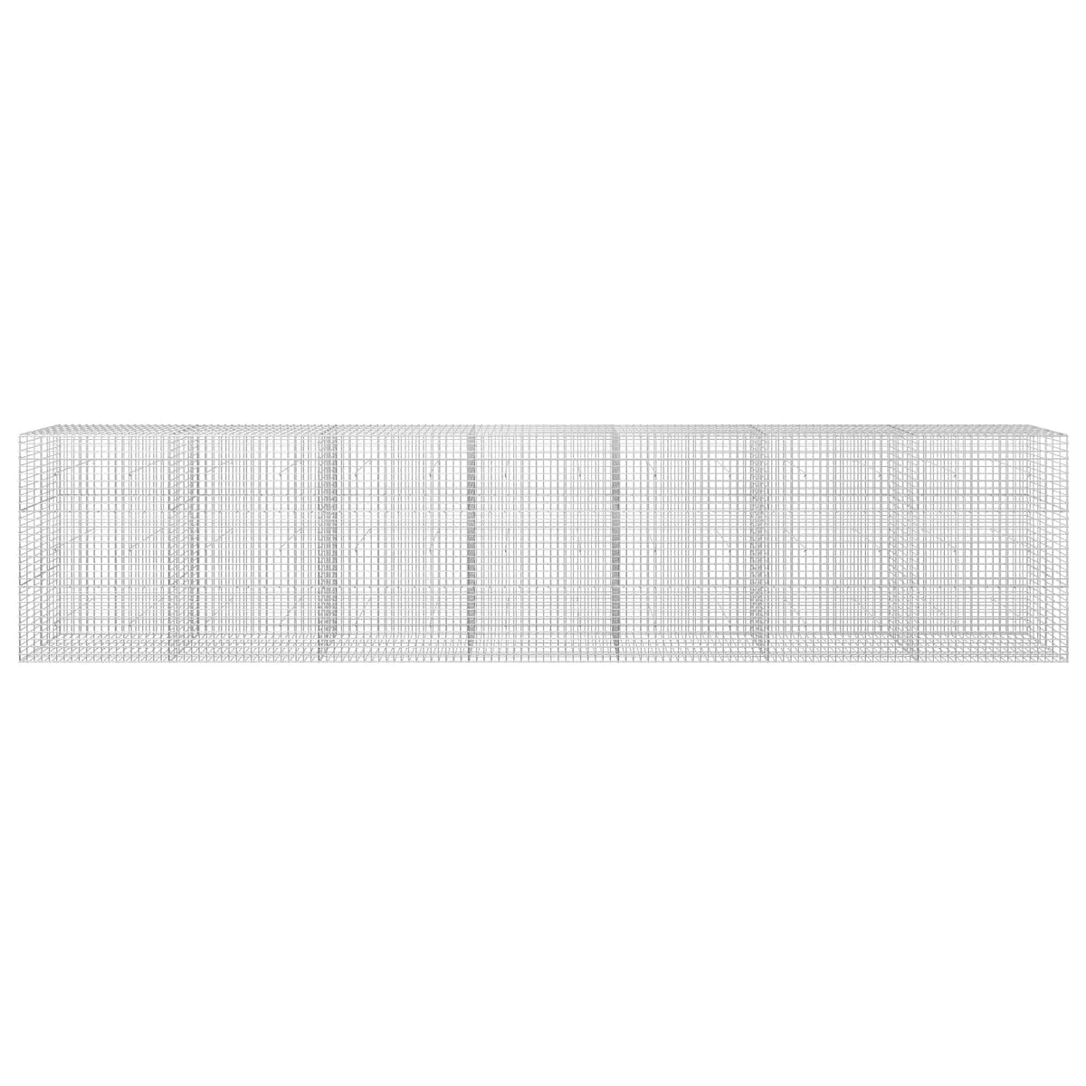 vidaXL Gabion z drutu 5 mm i siatką 5x5 cm 700x30x150 cm