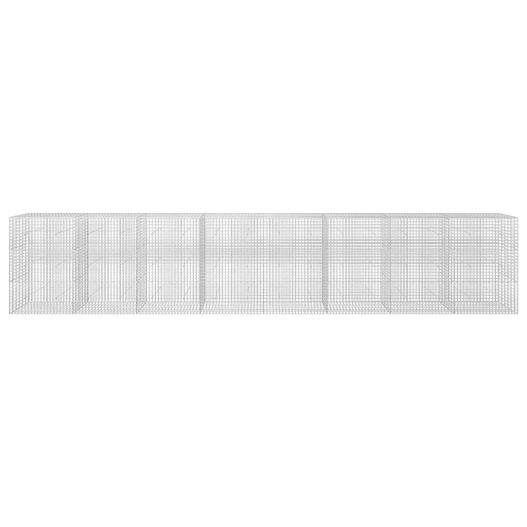 vidaXL Gabion z drutu 5 mm i siatką 5x5 cm 800x30x150 cm