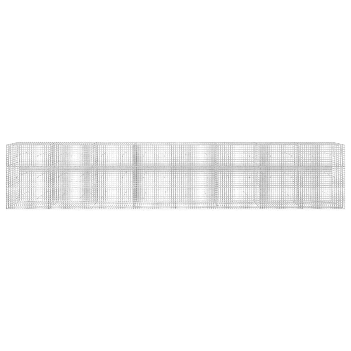 vidaXL Gabion z drutu 5 mm i siatką 5x5 cm 800x30x150 cm