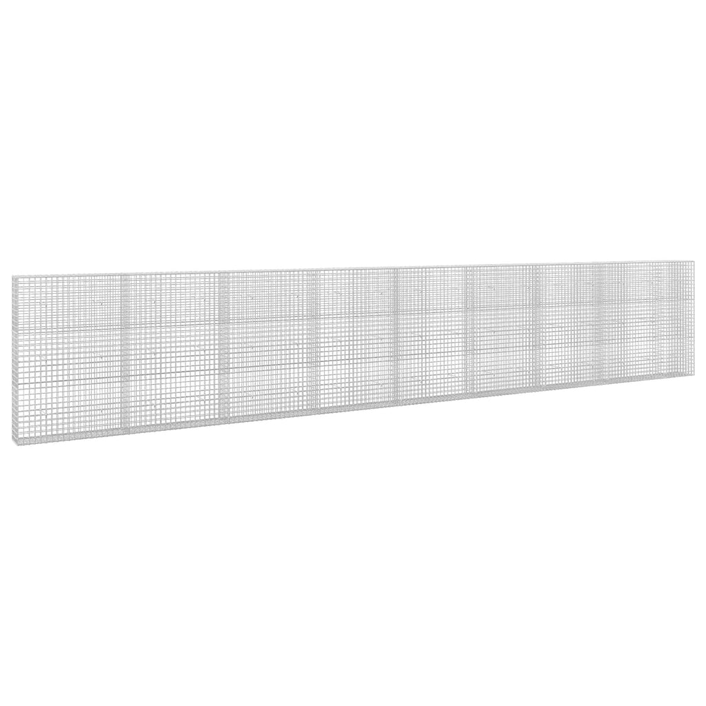 vidaXL Gabion z drutu 5 mm i siatką 5x5 cm 850x30x150 cm