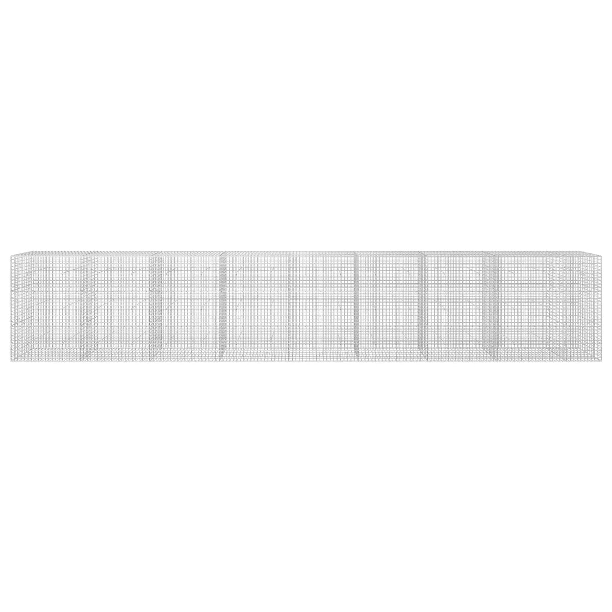 vidaXL Gabion z drutu 5 mm i siatką 5x5 cm 850x30x150 cm