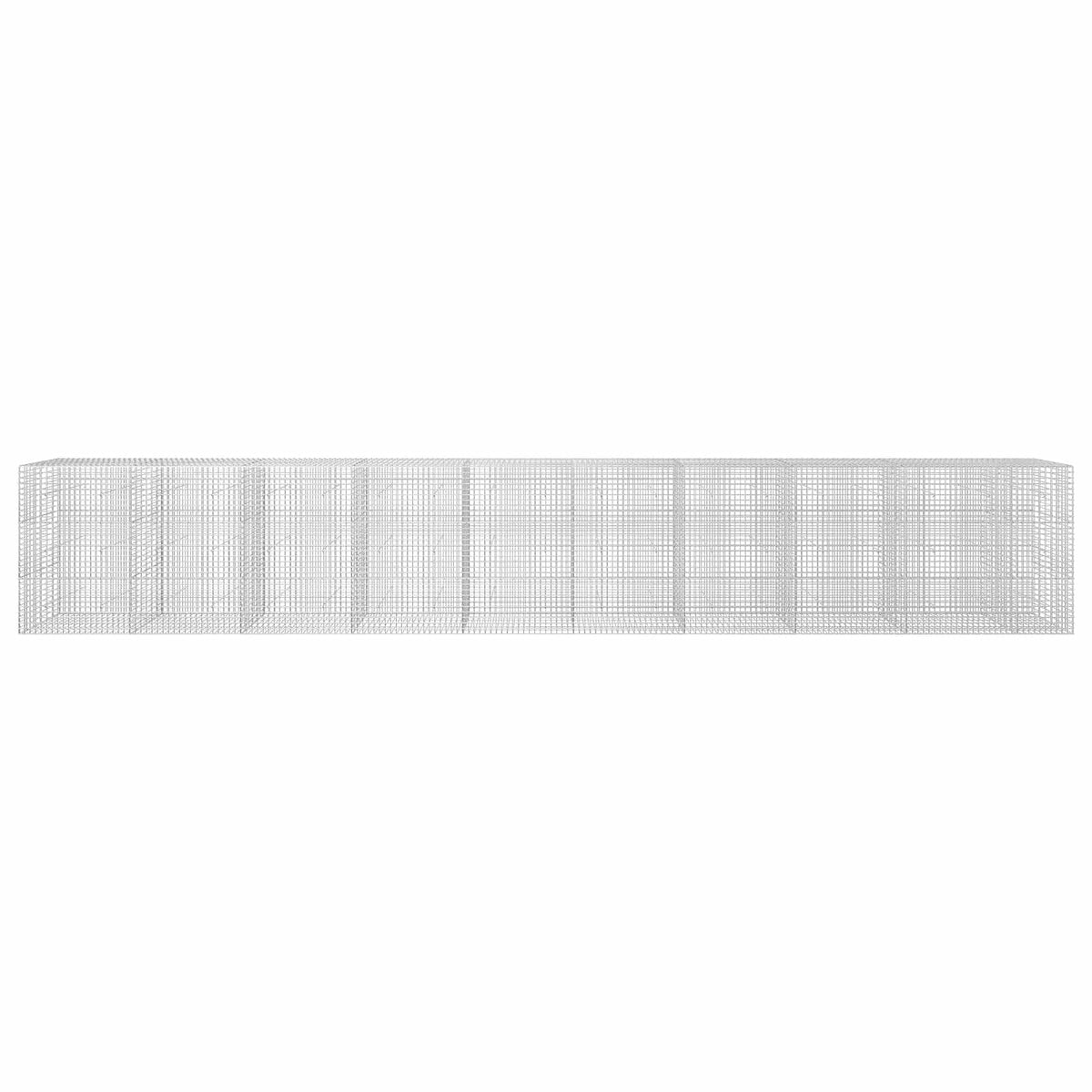 vidaXL Gabion z drutu 5 mm i siatką 5x5 cm 950x30x150 cm