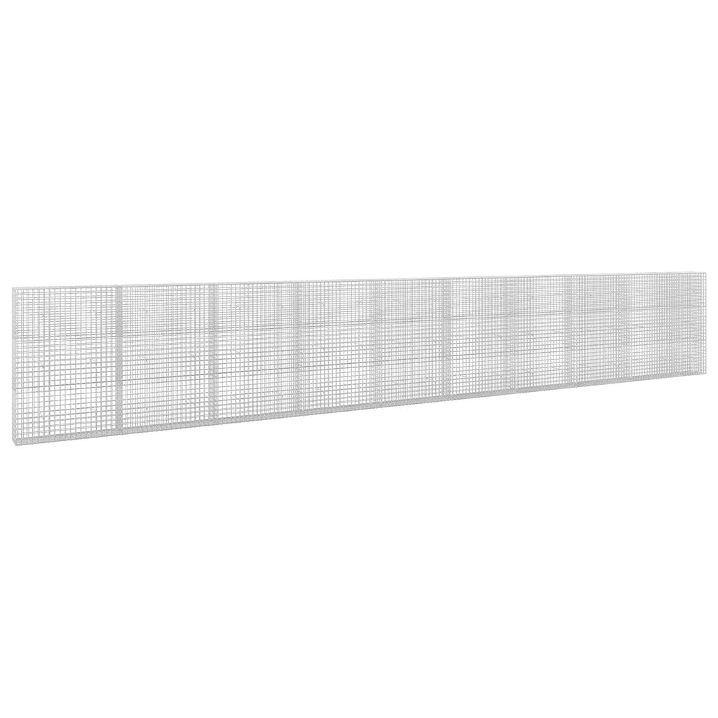 vidaXL Gabion z drutu 5 mm i siatką 5x5 cm 1000x30x150 cm
