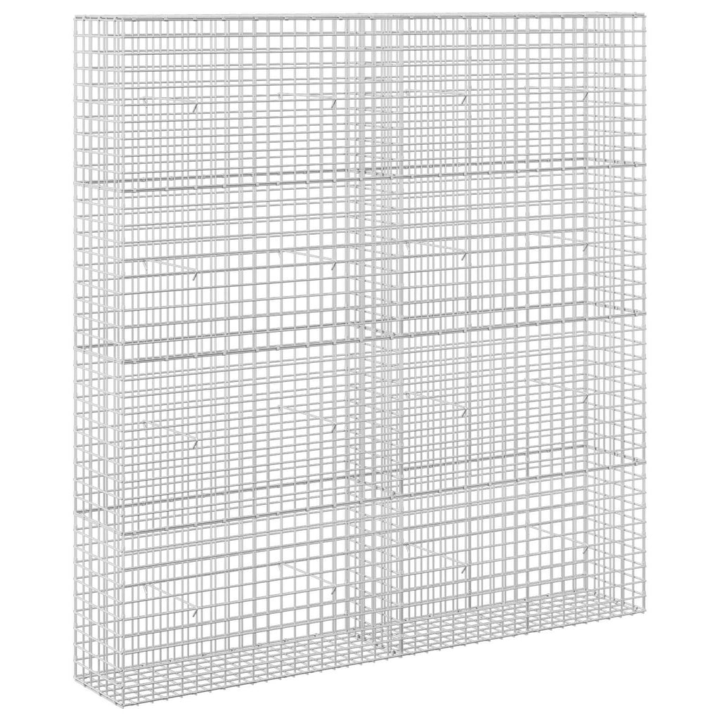 vidaXL Gabion z drutu 5 mm i siatką 5x5 cm 200x30x200 cm