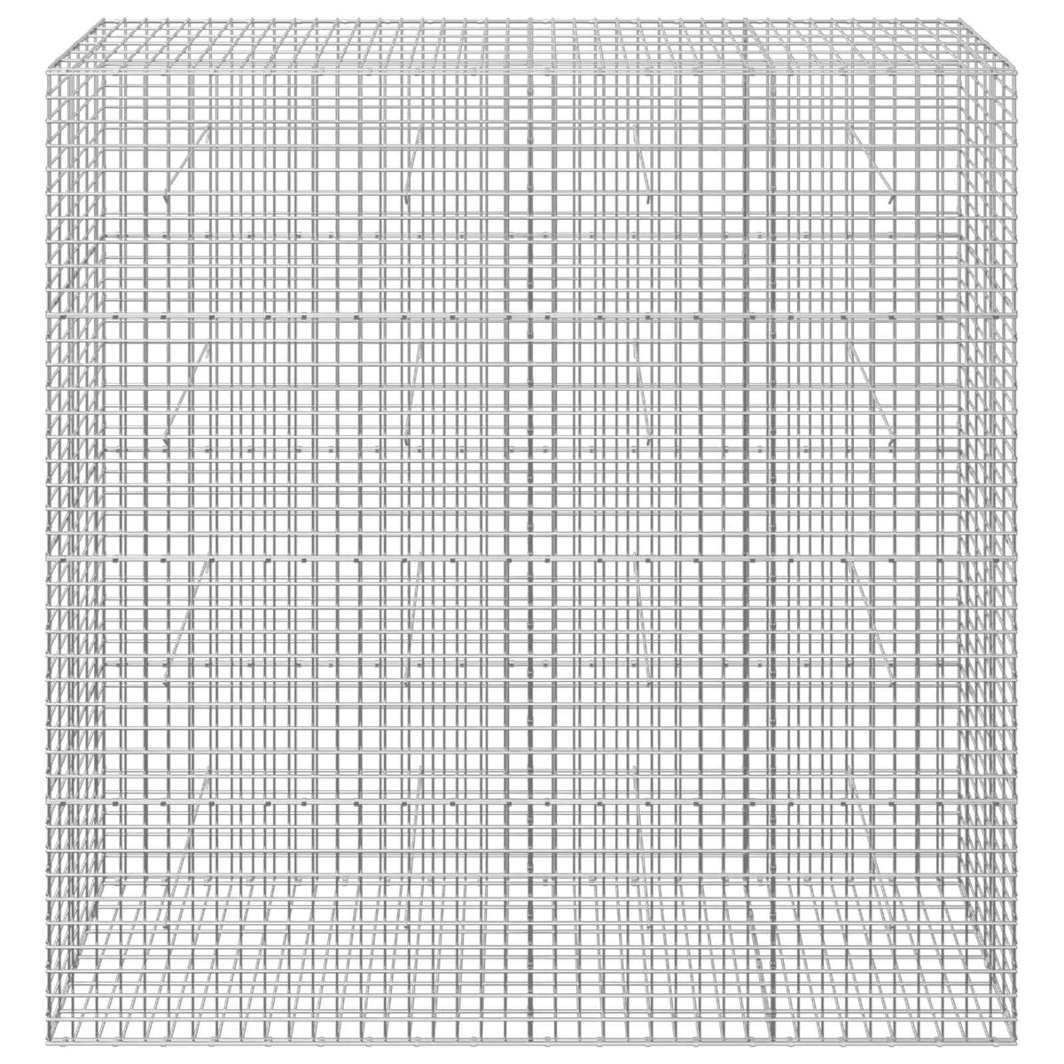 vidaXL Gabion z drutu 5 mm i siatką 5x5 cm 200x30x200 cm
