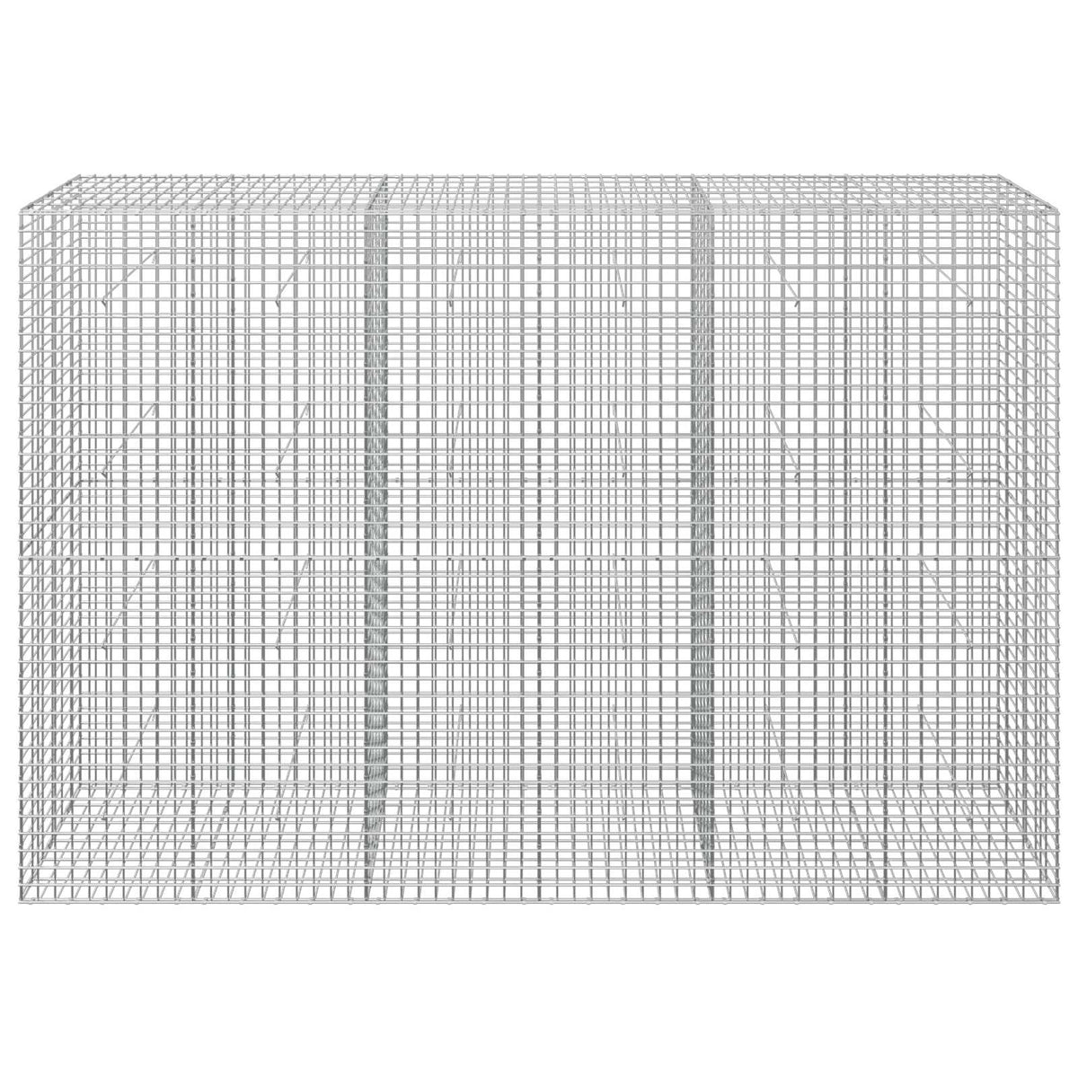 vidaXL Gabion z drutu 5 mm i siatką 5x5 cm 300x30x200 cm