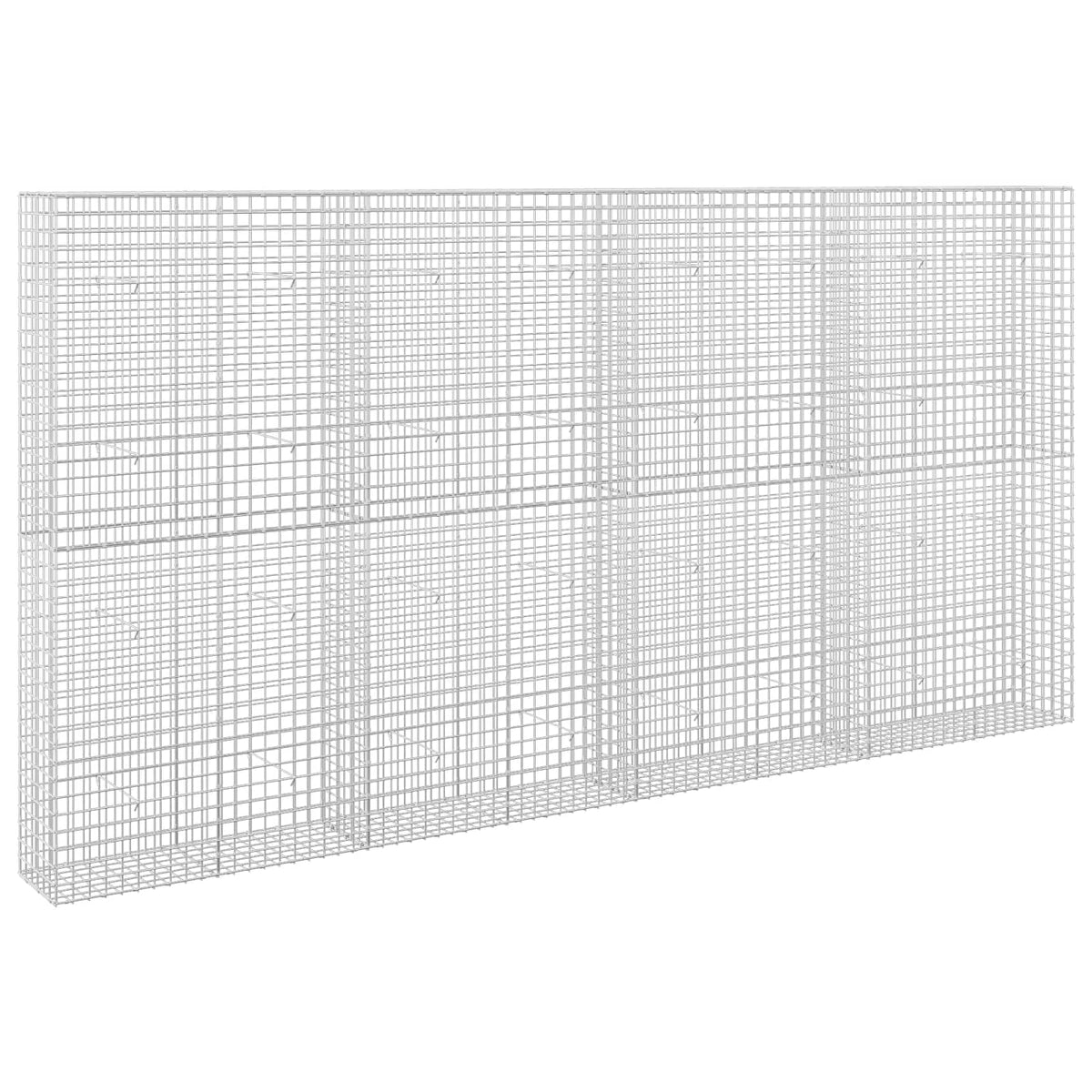 vidaXL Gabion z drutu 5 mm i siatką 5x5 cm 400x30x200 cm