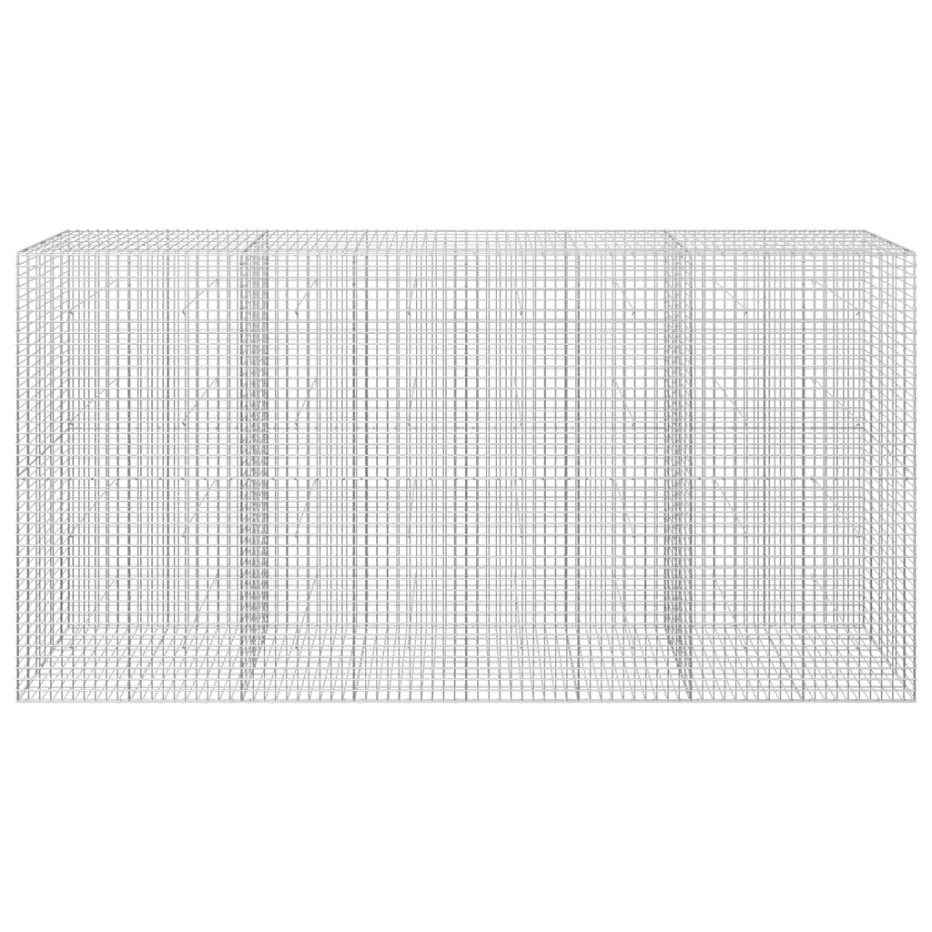 vidaXL Gabion z drutu 5 mm i siatką 5x5 cm 400x30x200 cm