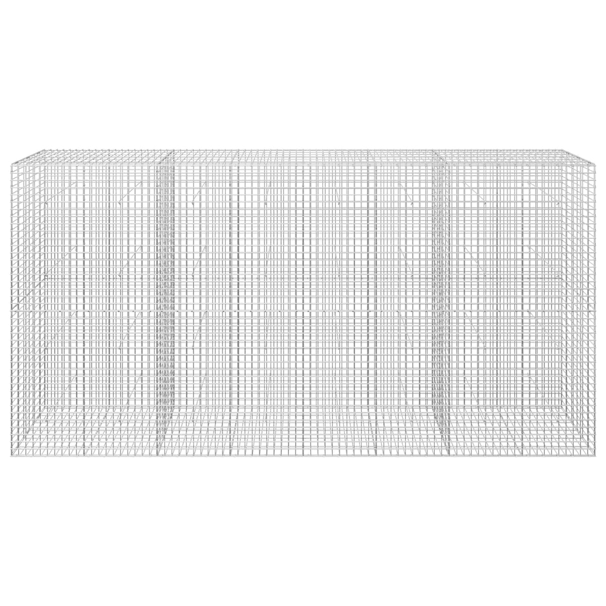 vidaXL Gabion z drutu 5 mm i siatką 5x5 cm 400x30x200 cm