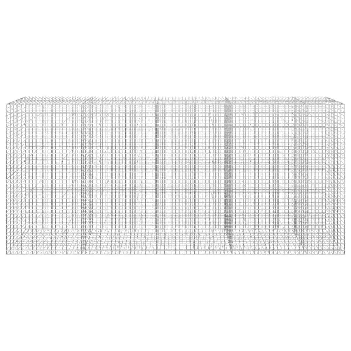 vidaXL Gabion z drutu 5 mm i siatką 5x5 cm 450x30x200 cm