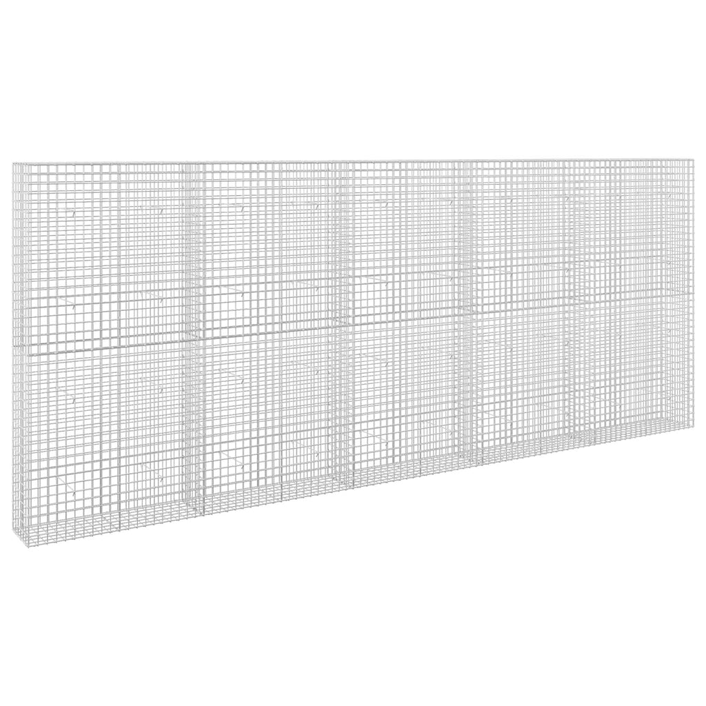 vidaXL Gabion z drutu 5 mm i siatką 5x5 cm 500x30x200 cm