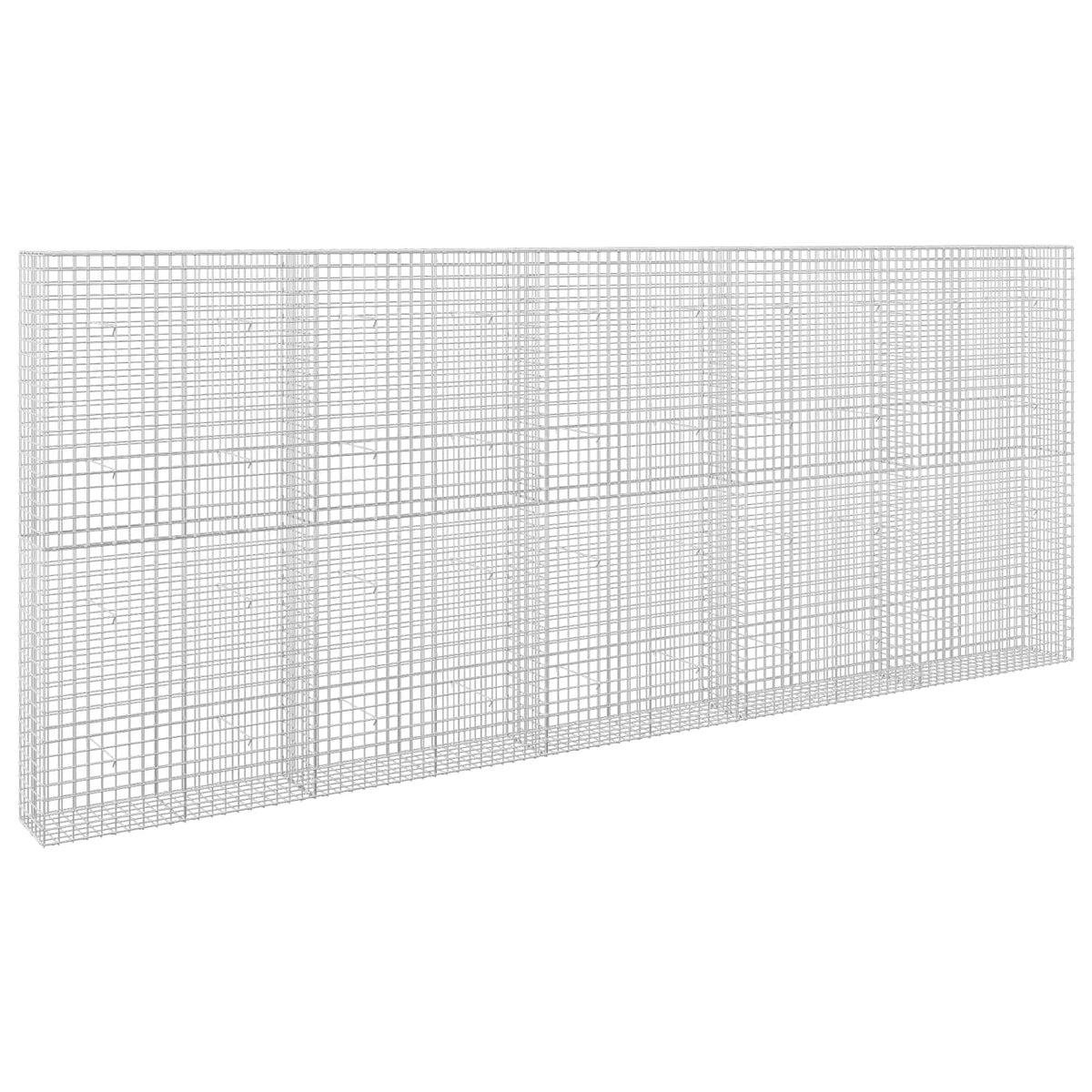 vidaXL Gabion z drutu 5 mm i siatką 5x5 cm 500x30x200 cm