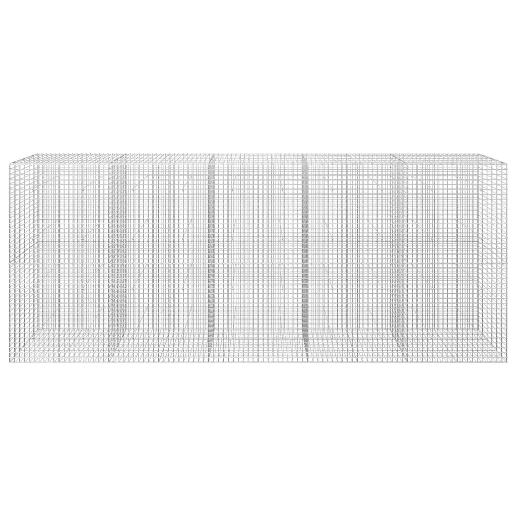vidaXL Gabion z drutu 5 mm i siatką 5x5 cm 500x30x200 cm