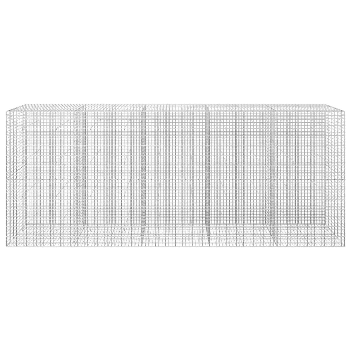vidaXL Gabion z drutu 5 mm i siatką 5x5 cm 500x30x200 cm