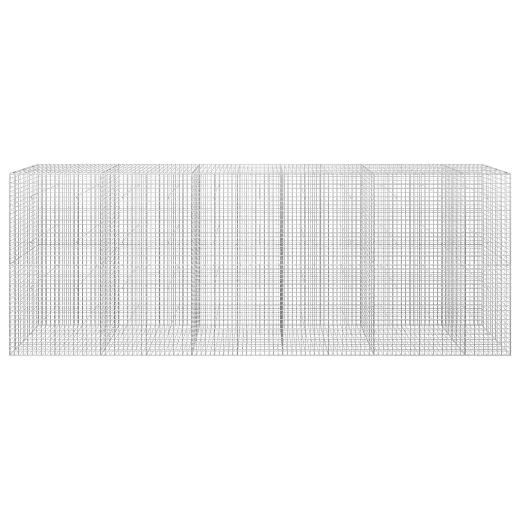 vidaXL Gabion z drutu 5 mm i siatką 5x5 cm 550x30x200 cm