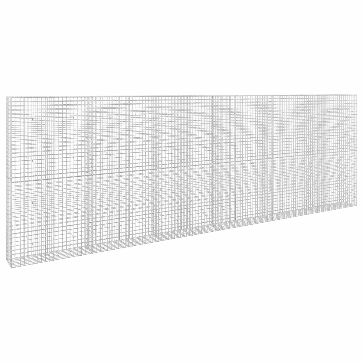 vidaXL Gabion z drutu 5 mm i siatką 5x5 cm 600x30x200 cm