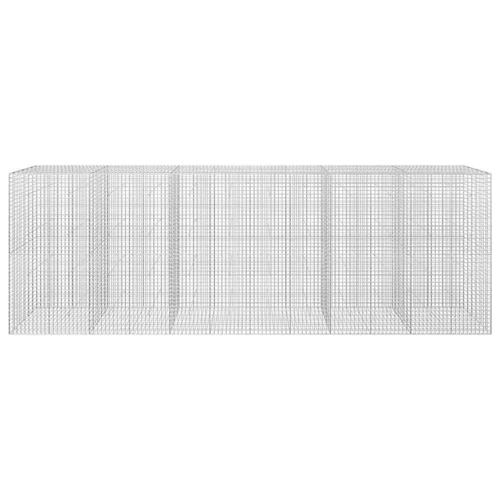 vidaXL Gabion z drutu 5 mm i siatką 5x5 cm 600x30x200 cm