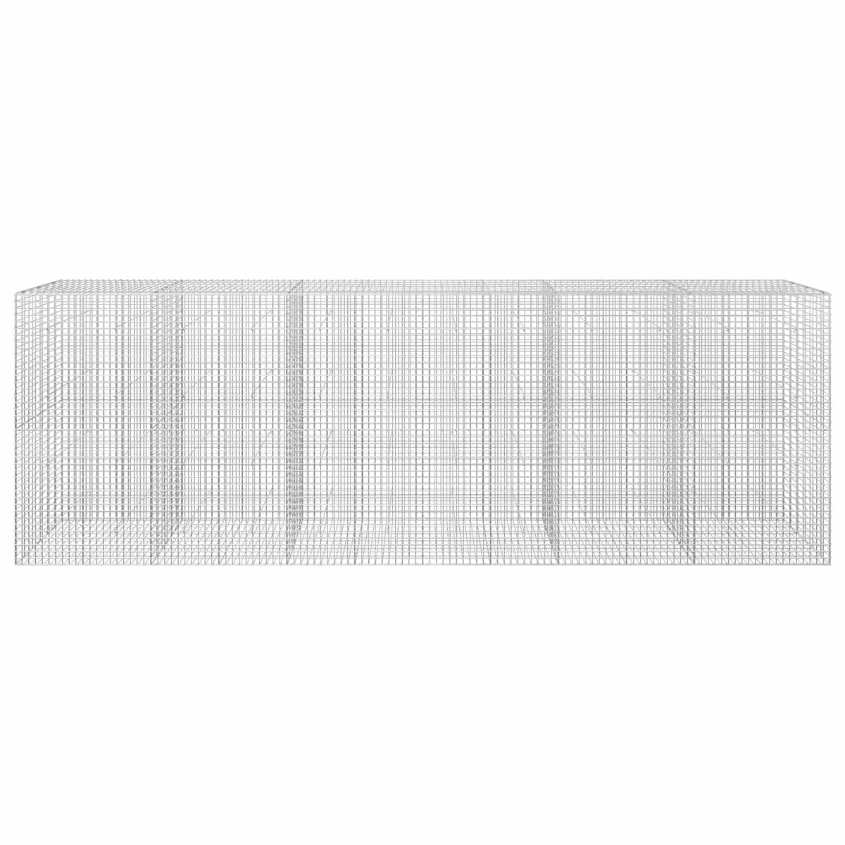 vidaXL Gabion z drutu 5 mm i siatką 5x5 cm 600x30x200 cm