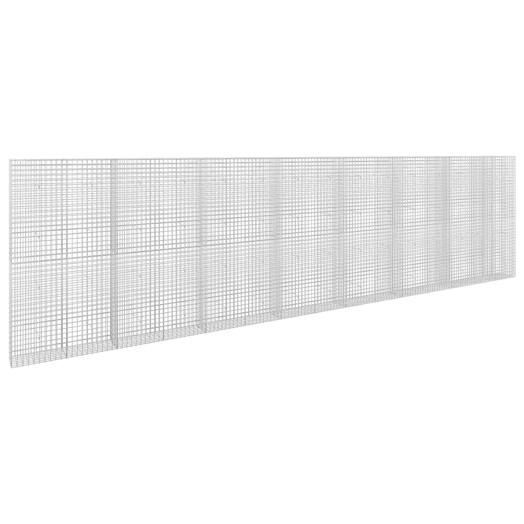 vidaXL Gabion z drutu 5 mm i siatką 5x5 cm 750x30x200 cm
