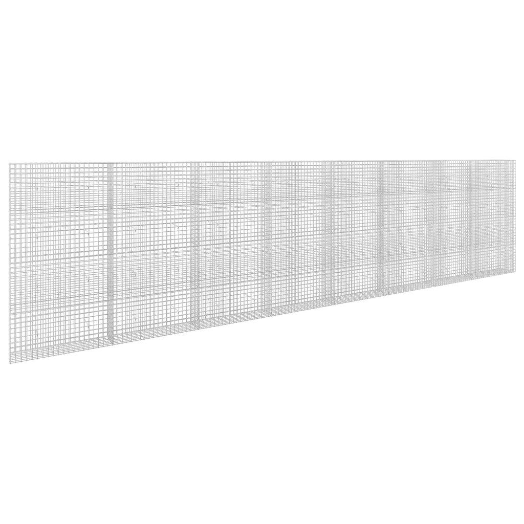 vidaXL Gabion z drutu 5 mm i siatką 5x5 cm 800x30x200 cm