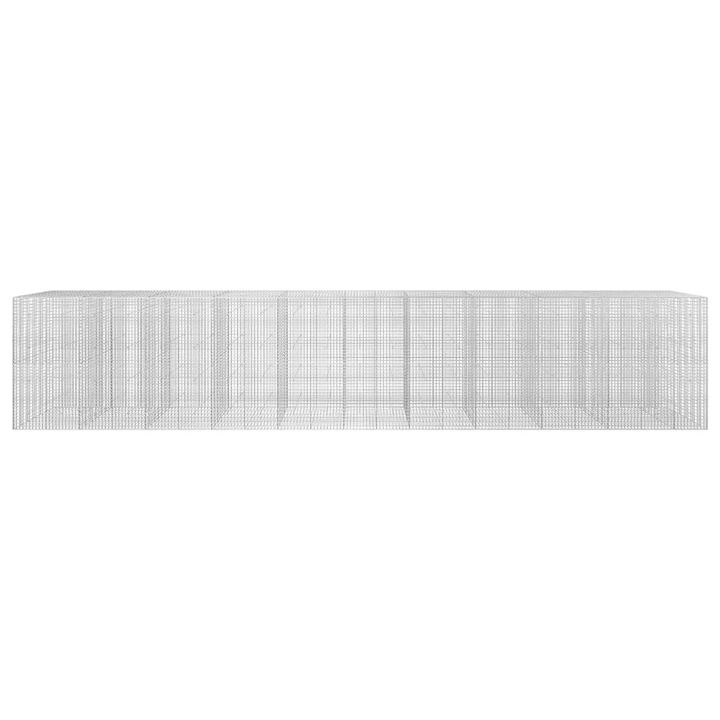 vidaXL Gabion z drutu 5 mm i siatką 5x5 cm 1050x30x200 cm
