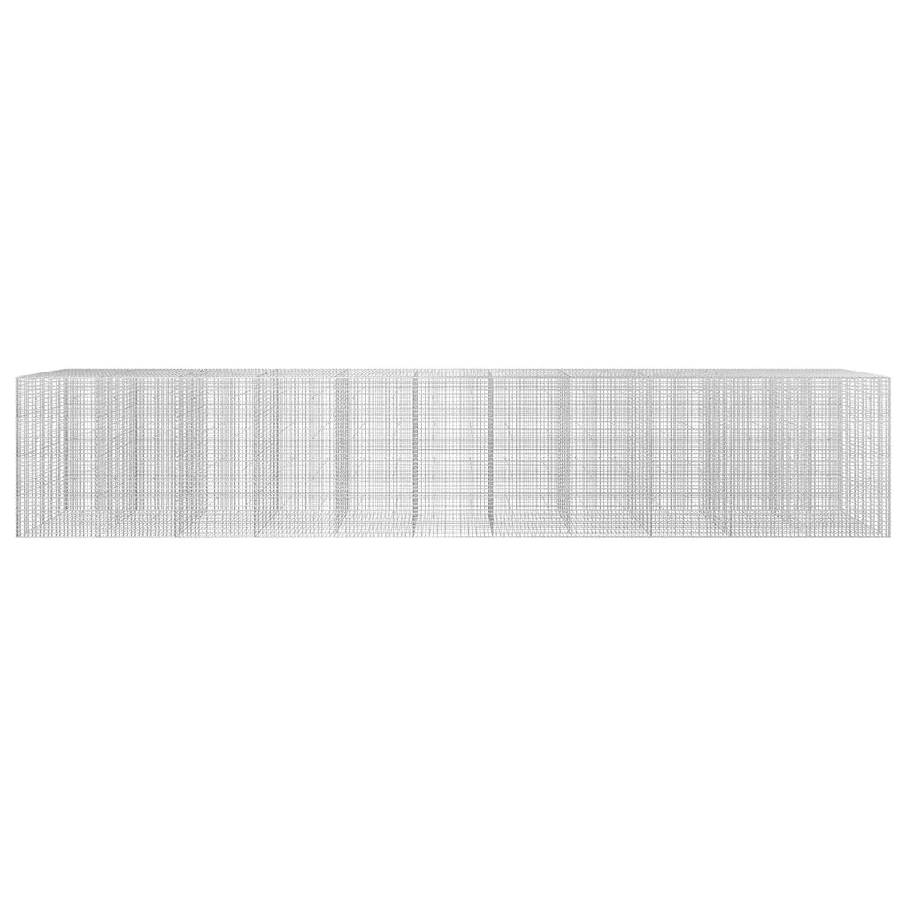 vidaXL Gabion z drutu 5 mm i siatką 5x5 cm 1100x30x200 cm
