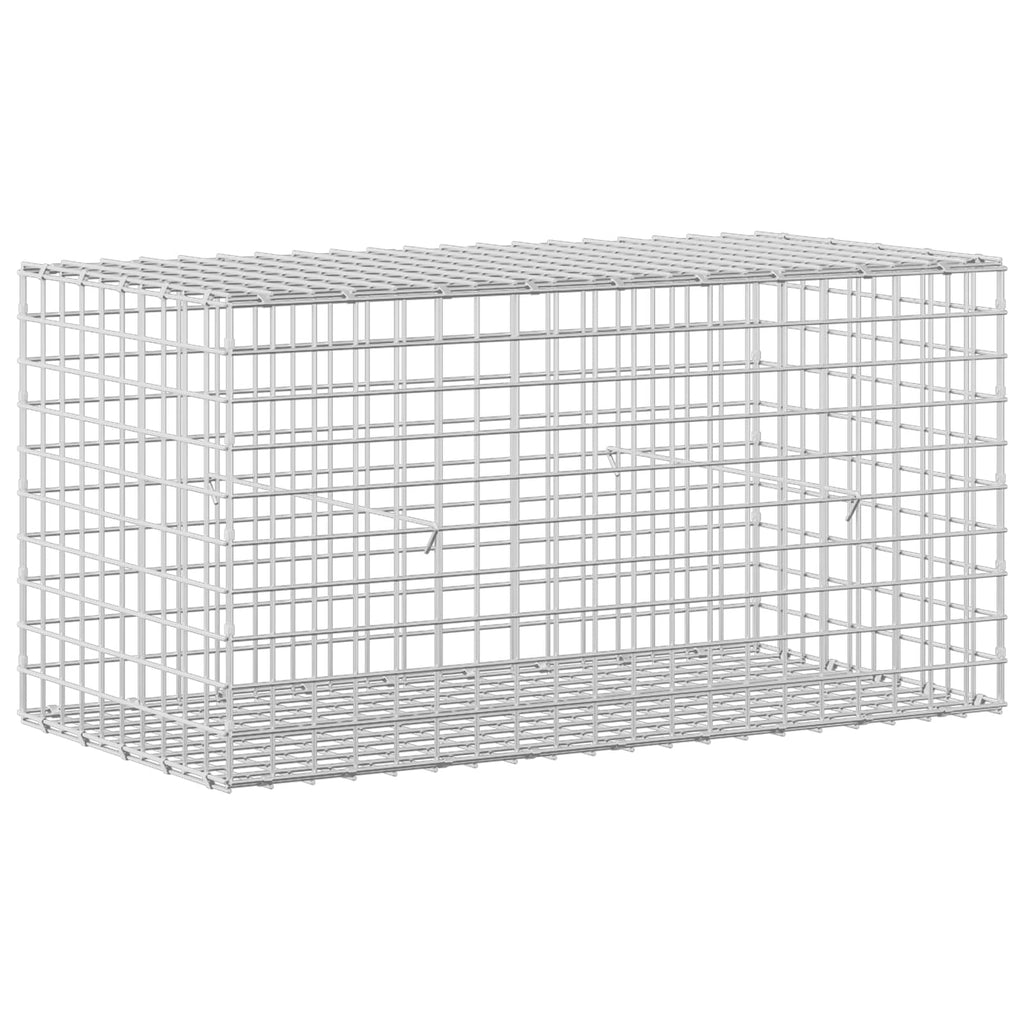 vidaXL Gabion z drutu 5 mm i siatką 5x5 cm 100x50x50 cm