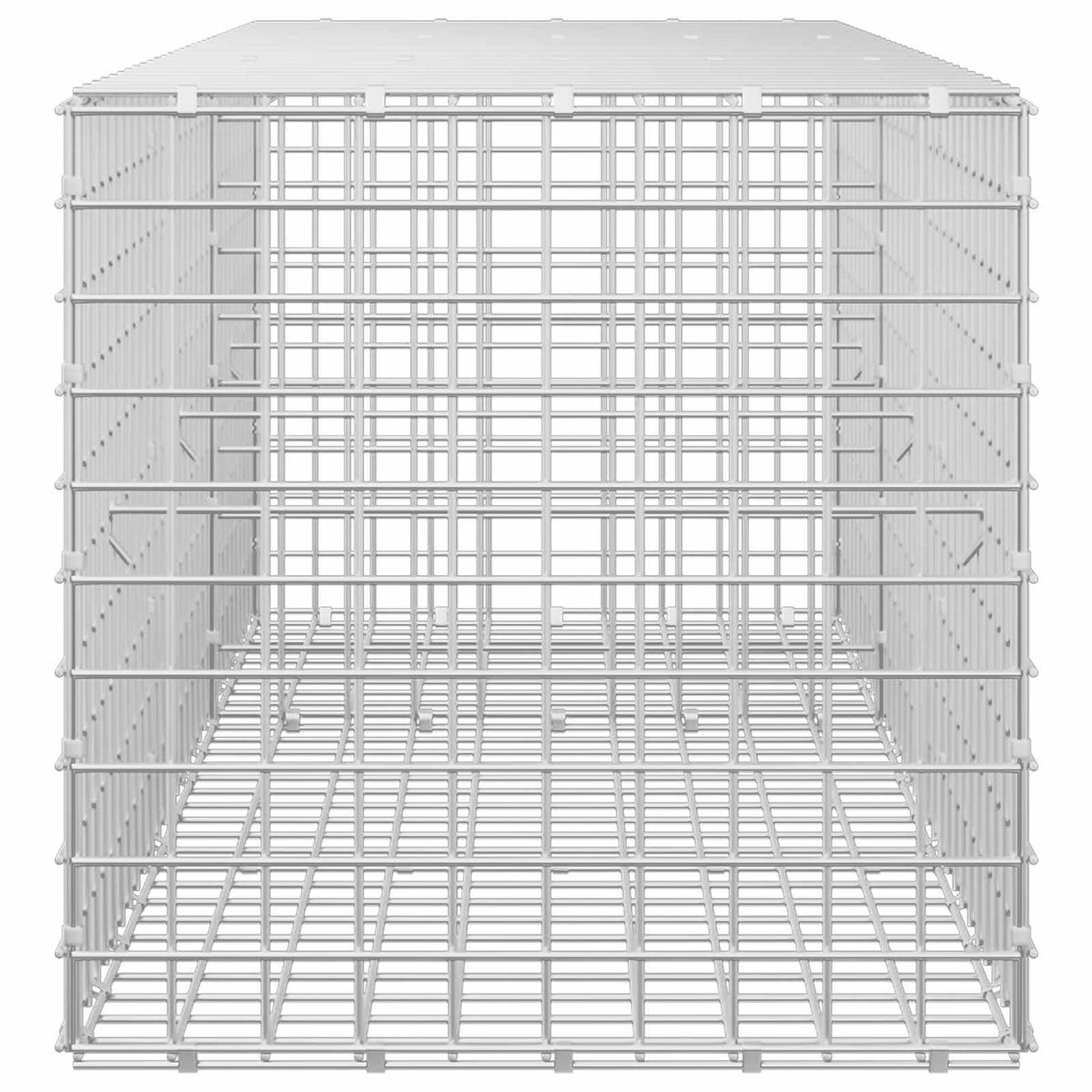vidaXL Gabion z drutu 5 mm i siatką 5x5 cm 150x50x50 cm