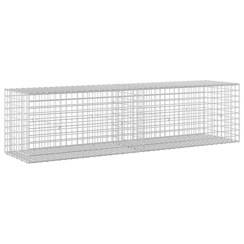 vidaXL Gabion z drutu 5 mm i siatką 5x5 cm 200x50x50 cm