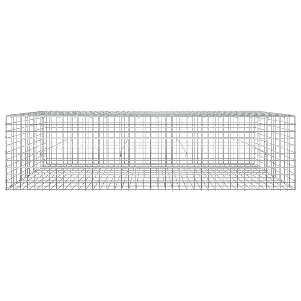 vidaXL Gabion z drutu 5 mm i siatką 5x5 cm 200x50x50 cm