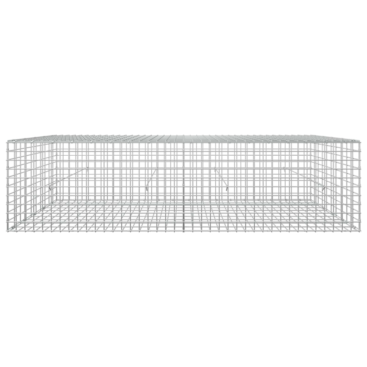 vidaXL Gabion z drutu 5 mm i siatką 5x5 cm 200x50x50 cm