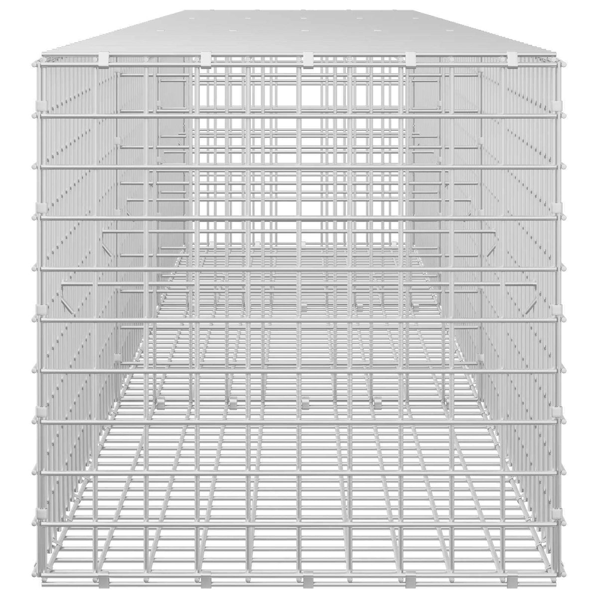 vidaXL Gabion z drutu 5 mm i siatką 5x5 cm 300x50x50 cm