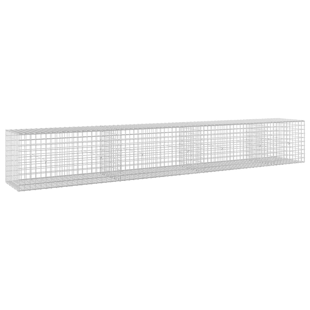 vidaXL Gabion z drutu 5 mm i siatką 5x5 cm 350x50x50 cm