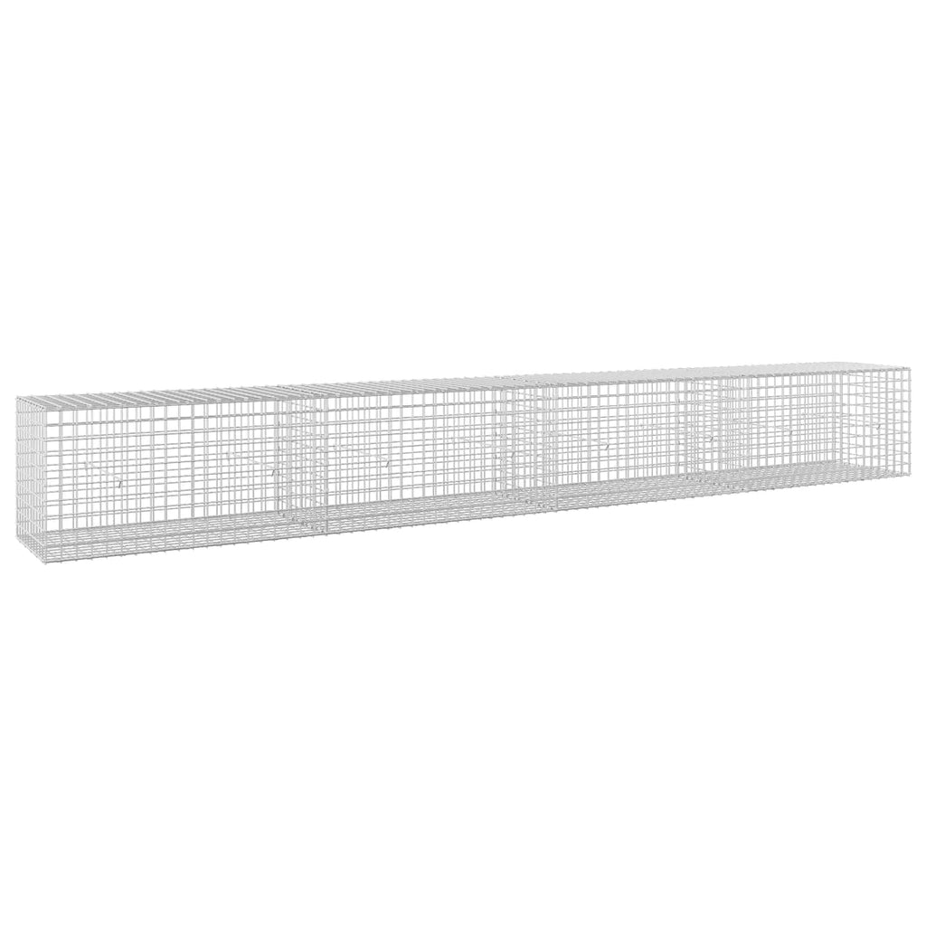 vidaXL Gabion z drutu 5 mm i siatką 5x5 cm 400x50x50 cm