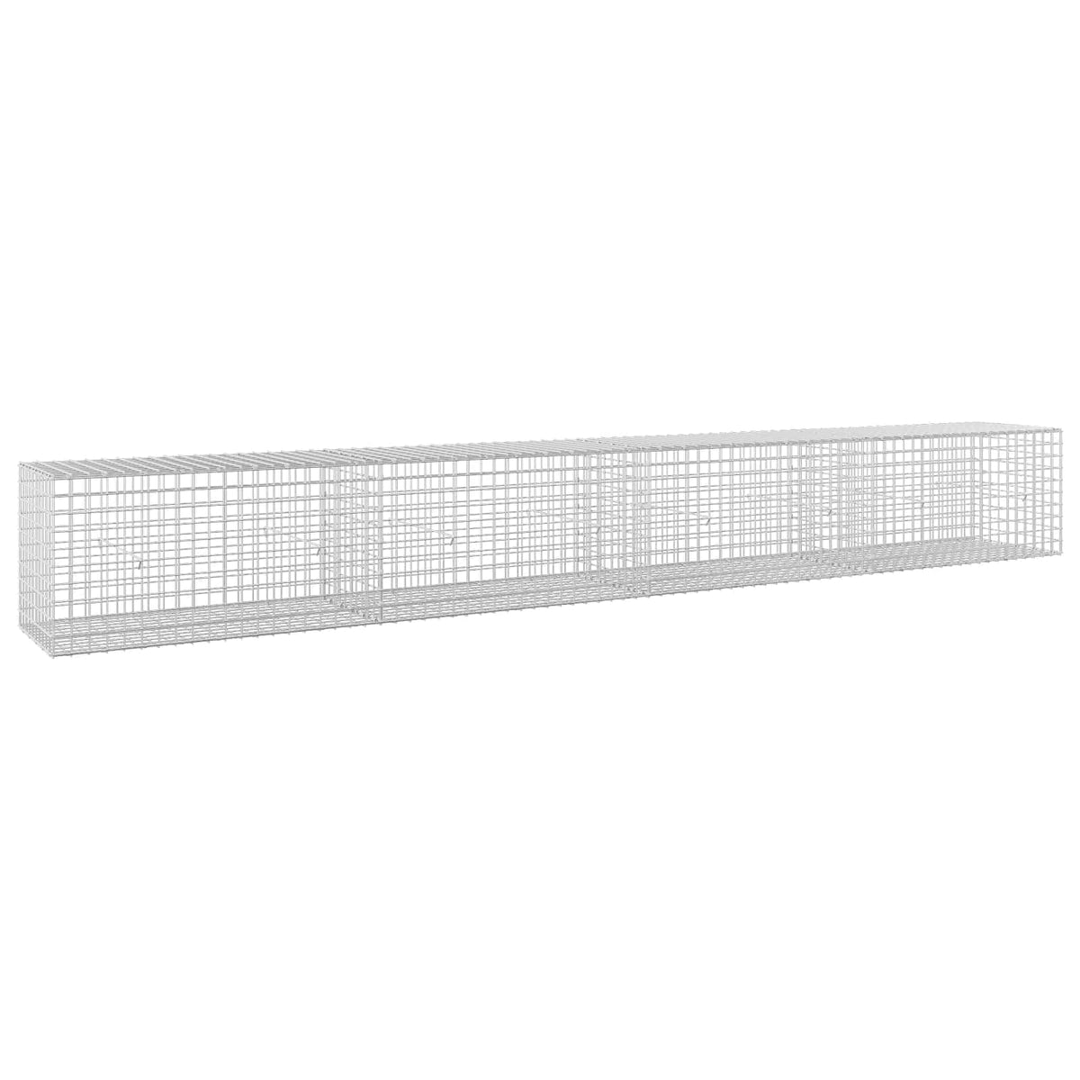 vidaXL Gabion z drutu 5 mm i siatką 5x5 cm 400x50x50 cm