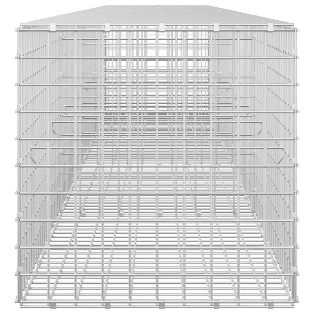 vidaXL Gabion z drutu 5 mm i siatką 5x5 cm 400x50x50 cm