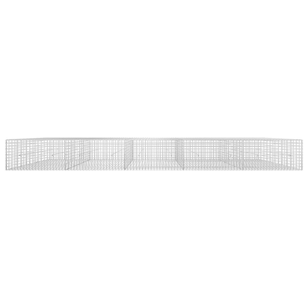 vidaXL Gabion z drutu 5 mm i siatką 5x5 cm 500x50x50 cm