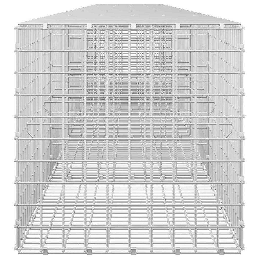 vidaXL Gabion z drutu 5 mm i siatką 5x5 cm 550x50x50 cm