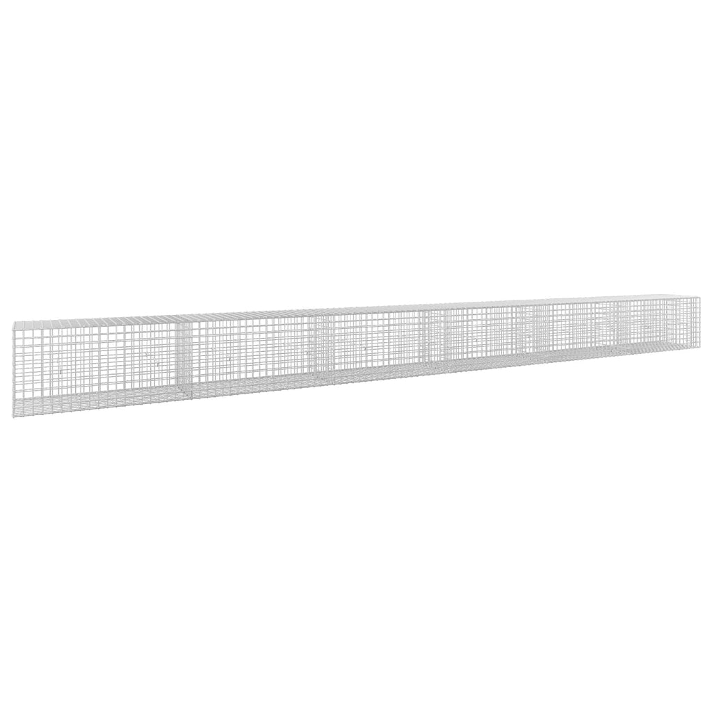 vidaXL Gabion z drutu 5 mm i siatką 5x5 cm 600x50x50 cm
