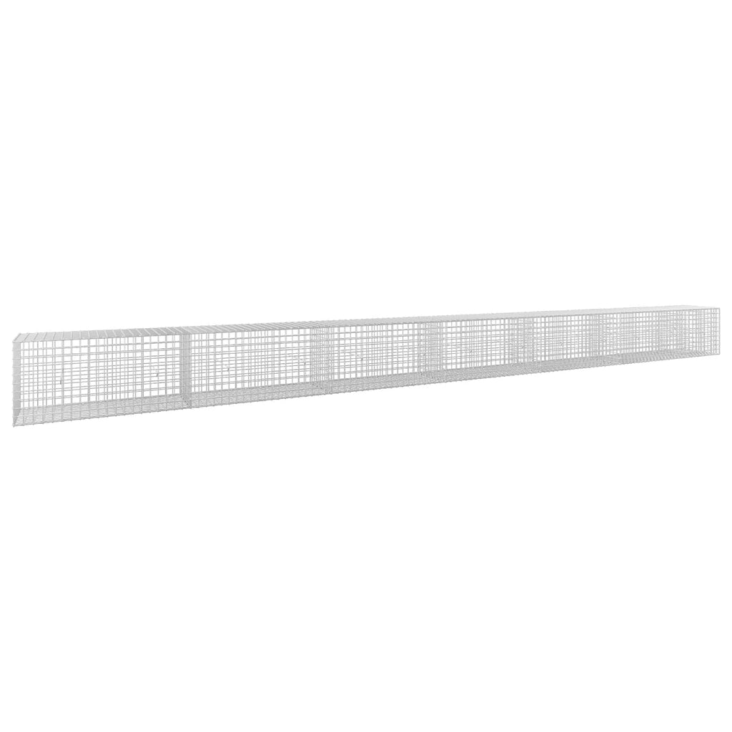 vidaXL Gabion z drutu 5 mm i siatką 5x5 cm 650x50x50 cm