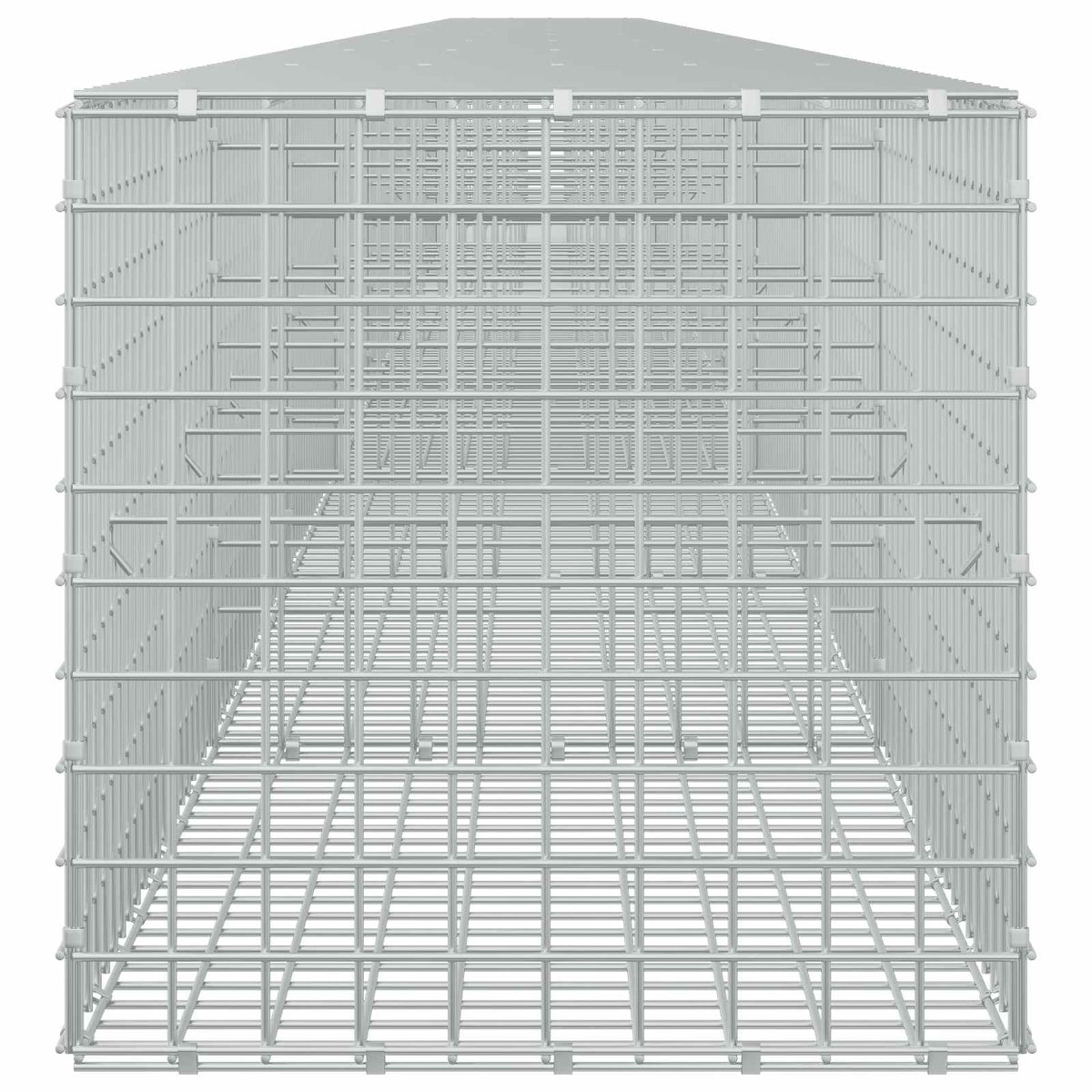 vidaXL Gabion z drutu 5 mm i siatką 5x5 cm 950x50x50 cm